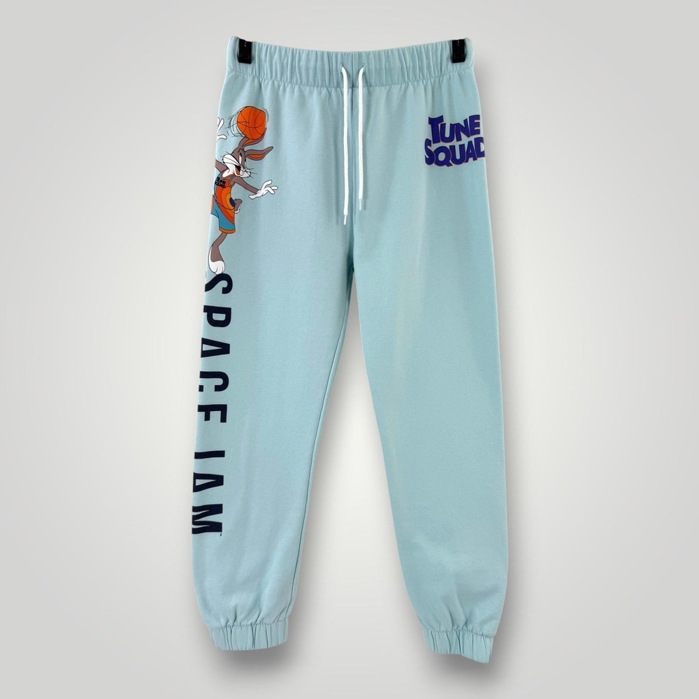 Space Jam A New Legacy Sweatpants Unisex Adult M Bugs Bunny Fleece Joggers